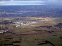 Christchurch International Airport, Christchurch New Zealand (CHC) - Christchurch airport, seen from BAe J31 (ZK-JSH) of Origin Pacific, after take-off to the north and now bound south to Dunedin - by Micha Lueck