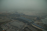 Vienna International Airport, Vienna Austria (VIE) - Terminal 1 and 2 on a foggy day - by Yakfreak - VAP