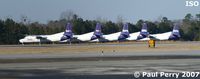 Kinston Regional Jetport At Stallings Fld Airport (ISO) - Poor Fokkers, looks like a FedEx boneyard, with some birds stripped of numbers and logos - by Paul Perry