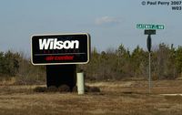 Wilson Industrial Air Center Airport (W03) - Wilson's new sign.  Very modern - by Paul Perry