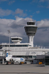 Munich International Airport (Franz Josef Strauß International Airport), Munich Germany (MUC) - Tower and UT Air Tupolev 154 - by Yakfreak - VAP