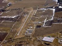 Mason Jewett Field Airport (TEW) - looking east to the runway - by John Woody