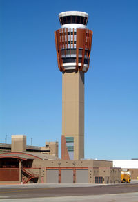 Phoenix Sky Harbor International Airport (PHX) - The new tower before it opened... - by Stephen Amiaga