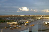 The Eastern Iowa Airport (CID) - Looking northeast from the control tower at the UPS facility - by Glenn E. Chatfield
