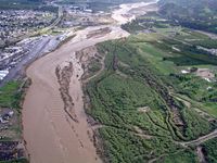 Santa Paula Airport (SZP) - flood of feb. 2005 - by pete mason