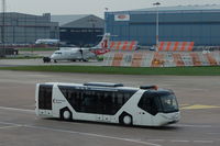 Manchester Airport, Manchester, England United Kingdom (EGCC) - Manchester Airport Bus - by David Burrell
