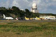 Princess Juliana International Airport, Philipsburg, Sint Maarten Netherlands Antilles (SXM) - DHL & Biz-Jets - by Wolfgang Zilske