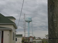 Tangier Island Airport (TGI) - The water tower tells you where you are. - by Sam Andrews