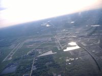 Detroit Metropolitan Wayne County Airport (DTW) - overview looking west - by john woody
