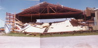 Fairfield County Airport (LHQ) - Tornado damaged maintenance shop - by Bob Simmermon