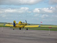 South Texas Regional At Hondo Airport (HDO) - The EAA Texas Fly-In, Ag spray plane departing - by Timothy Aanerud