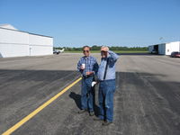 Hardin County Airport (I95) - Aviation consultants Paul & Bill.  Kenton, OH fly-in breakfast. - by Bob Simmermon