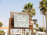 Mc Clellan-palomar Airport (CRQ) - CRQ TRANSIENT PARKING SIGN - by COOL LAST SAMURAI