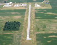 Fulton County Airport (USE) - Looking west from 3000' - Wauseon, OH - by Bob Simmermon