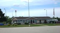 Cheboygan County Airport (SLH) - Terminal at Cheboygan, MI.  Friendly airport and reasonable (relatively speaking) self-serve fuel prices. - by Bob Simmermon