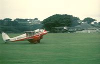 St. Mary's Airport - DH84 and DH89 seen together at the 50th Anniversary of Scheduled Flights celebration, St Mary's Isles of Scilly September 1987 - by Pete Hughes
