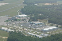 Brookhaven Airport (HWV) - General Aviation Parking Ramp - by Mark Pasqualino