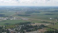 Union County Airport (MRT) - View from 2000' right over Marysville - by Bob Simmermon