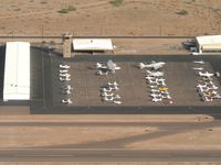 Glendale Municipal Airport (GEU) - A PBY, DC-3, and 2 MiGs can be seen in this shot of GEU - by John Meneely