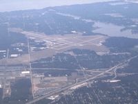 Muskegon County Airport (MKG) - Looking west from 6500' - by Bob Simmermon