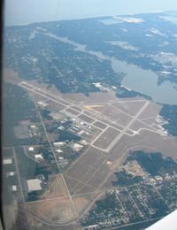 Muskegon County Airport (MKG) - Muskegon, MI from 6500' - by Bob Simmermon