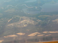 CFB Goose Bay (Goose Bay Airport) - Goose Bay Airport from FL270 - by John J. Boling