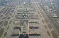 Phoenix Sky Harbor International Airport (PHX) - A view of Phoenix Sky Harbour looking towards the West - by mikkelly@indigo.ie