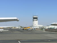 General Wm J Fox Airfield Airport (WJF) - WJF TOWER, A VIEW FROM TRANSIENT PARKING - by COOL LAST SAMURAI