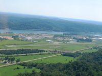 Gallia-meigs Regional Airport (GAS) - Looking south, Ohio River and West Virginia beyond. - by Bob Simmermon