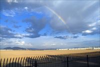 North Las Vegas Airport (VGT) - Rainbow over N. Las Vegas Airport - by Geoff Smith