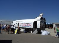 Camarillo Airport (CMA) - mobile Space Shuttle Cafe uses modified Douglas DC-3 fuselage and big block Chevy 454 power - by Doug Robertson