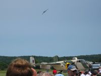 Fairfield County Airport (LHQ) - B2 Stealth bomber ($2 billion+) overflying Wings of Victory - Lancaster, OH - by Bob Simmermon