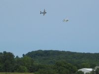 Fairfield County Airport (LHQ) - B24 Liberator and B25 Mitchell at Wings of Victory - Lancaster, OH - by Bob Simmermon