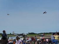 Fairfield County Airport (LHQ) - B24 Liberator and B25 Mitchell at Wings of Victory - Lancaster, OH - by Bob Simmermon