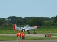 Fairfield County Airport (LHQ) - N51VF (P51 Mustang) at Wings of Victory Airshow - Lansaster, OH - by Bob Simmermon