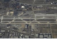 Ontario International Airport (ONT) - Aerial view of Ontario Airport, CA. - by Mike Khansa