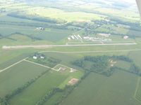 Galion Municipal Airport (GQQ) - View looking S from 2500' - by Bob Simmermon