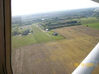 Fairplains Airpark Airport (02MI) - Approach to Final Runway 27 - by Kathy