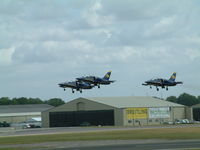 RAF Fairford Airport, Fairford, England United Kingdom (FFD) - Apache Jet Team @ Royal International Air Tattoo 2003 - by Steve Staunton