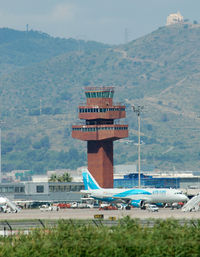 Barcelona International Airport, Barcelona Spain (LEBL) - First ATC tower built in 1965, non operative today. - by Jorge Molina