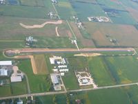 Nappanee Municipal Airport (C03) - Looking south from 3500' - by Bob Simmermon