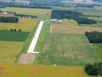 Wyandot County Airport (56D) - Looking up runway 36 at Upper Sandusky - by Bob Simmermon