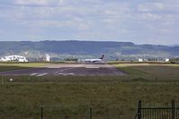 EuroAirport Basel-Mulhouse-Freiburg, Basel (Switzerland), Mulhouse (France) and Freiburg (Germany) France (LFSB) - Lufthansa B737 crossing runway 08/26 - by eap_spotter