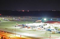 Raleigh-durham International Airport (RDU) - At night - by J.B. Barbour