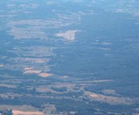 Lee County Airport (0VG) - Looking E from 8000' - by Bob Simmermon
