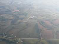 Fleming-mason Airport (FGX) - Looking east in the morning haze from 5000' - by Bob Simmermon