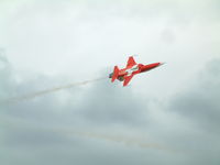 RAF Fairford Airport, Fairford, England United Kingdom (FFD) - Patrouille Suisse at Royal International Air Tattoo 2004 - by Steve Staunton