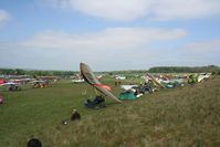 Popham Airfield Airport, Popham, England United Kingdom (EGHP) - a packed airfield for the Microlight Trade Fair 2007 - by Pete Hughes