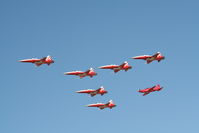 RAF Fairford Airport, Fairford, England United Kingdom (FFD) - Patrouille Suisse with HB-HZA at Royal International Air Tattoo 2006 - by Steve Staunton