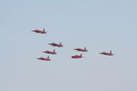 RAF Fairford Airport, Fairford, England United Kingdom (FFD) - Patrouille Suisse with HB-HZA at Royal International Air Tattoo 2006 - by Steve Staunton